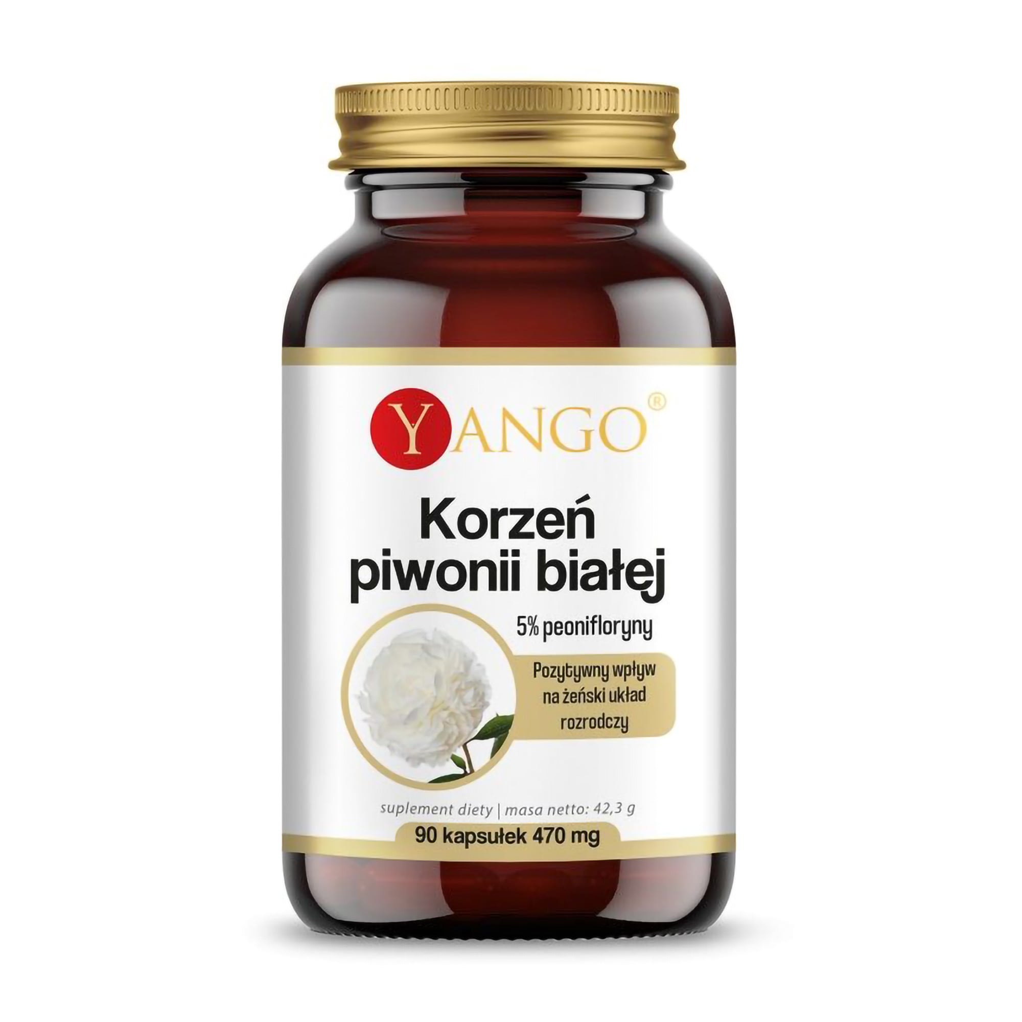 Корінь білої півонії Yango 470 мг, 90 капсул