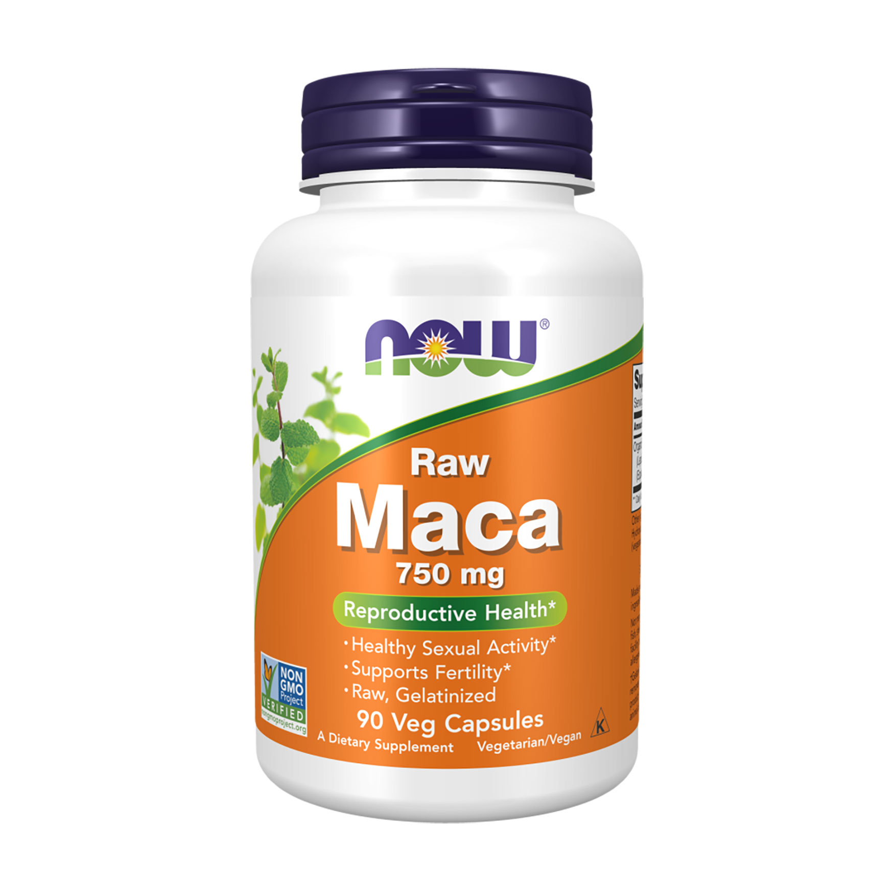 Перуанська Мака NOW Foods Raw Maca 750 мг, 90 капсул